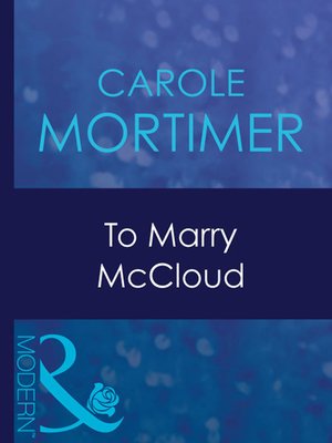 cover image of To Marry McCloud
